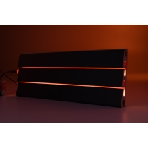 RADIANT - 6X16 WAVE, BLACK, MATTE